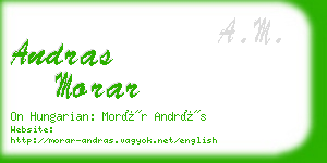 andras morar business card